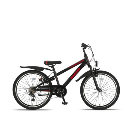 Dakota MTB 24 Inch Boys 7SP Rim Brakes Black-Altec