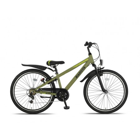 Dakota MTB 26 Inch Boys 7SP Rim Brakes Army Green-Altec