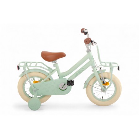 Bella 12 Inch Girls Coaster Brake Green-AMIGO