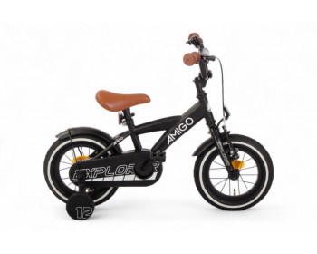 Explorer 12 Inch Boys Coaster Brake Black/White-AMIGO Explorer 12 Inch Boys Coaster Brake Black/White-AMIGO