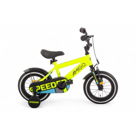 Speeder 12 Inch Boys Coaster Brake Yellow/Black-AMIGO