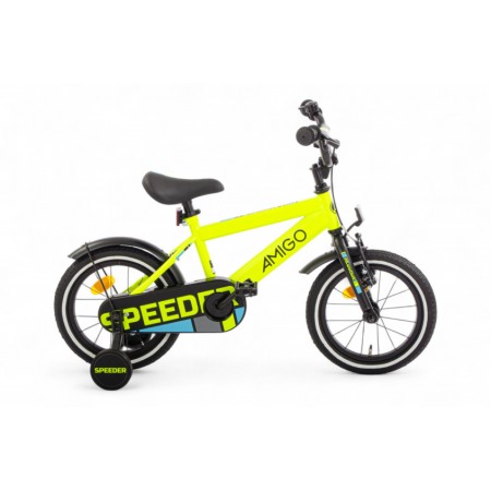 Speeder 14 Inch Boys Coaster Brake Yellow/Black-AMIGO