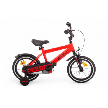 Speeder 14 Inch Boys Coaster Brake Red/Black-AMIGO