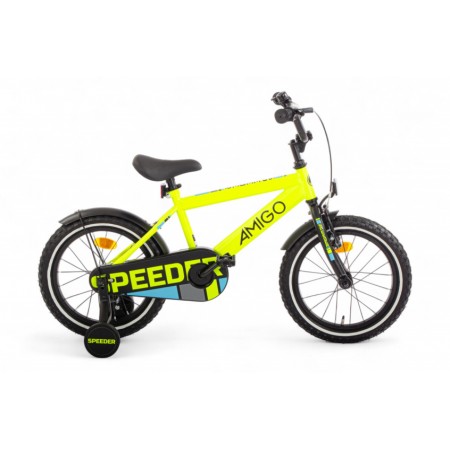 Speeder 16 Inch Boys Coaster Brake Yellow/Black-AMIGO