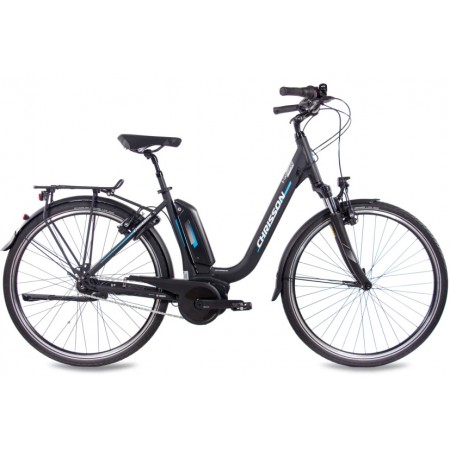 E-Cassiopea 28 Inch 50 cm Women 7SP Rim Brakes Matte black-Chrisson