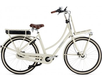 Daily Dutch Prestige-E 28 Inch 47 cm Women 7SP Hydraulic Disc Brake Cream-Popal