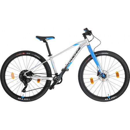 Thunder 27 Inch XS Junior 9SP Hydraulic Disc Brake Silver/Blue-Rock Machine