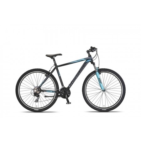 Mirage Oversized MTB 29 Inch 50 cm Unisex 21SP Rim Brakes Black/Turquoise-Umit